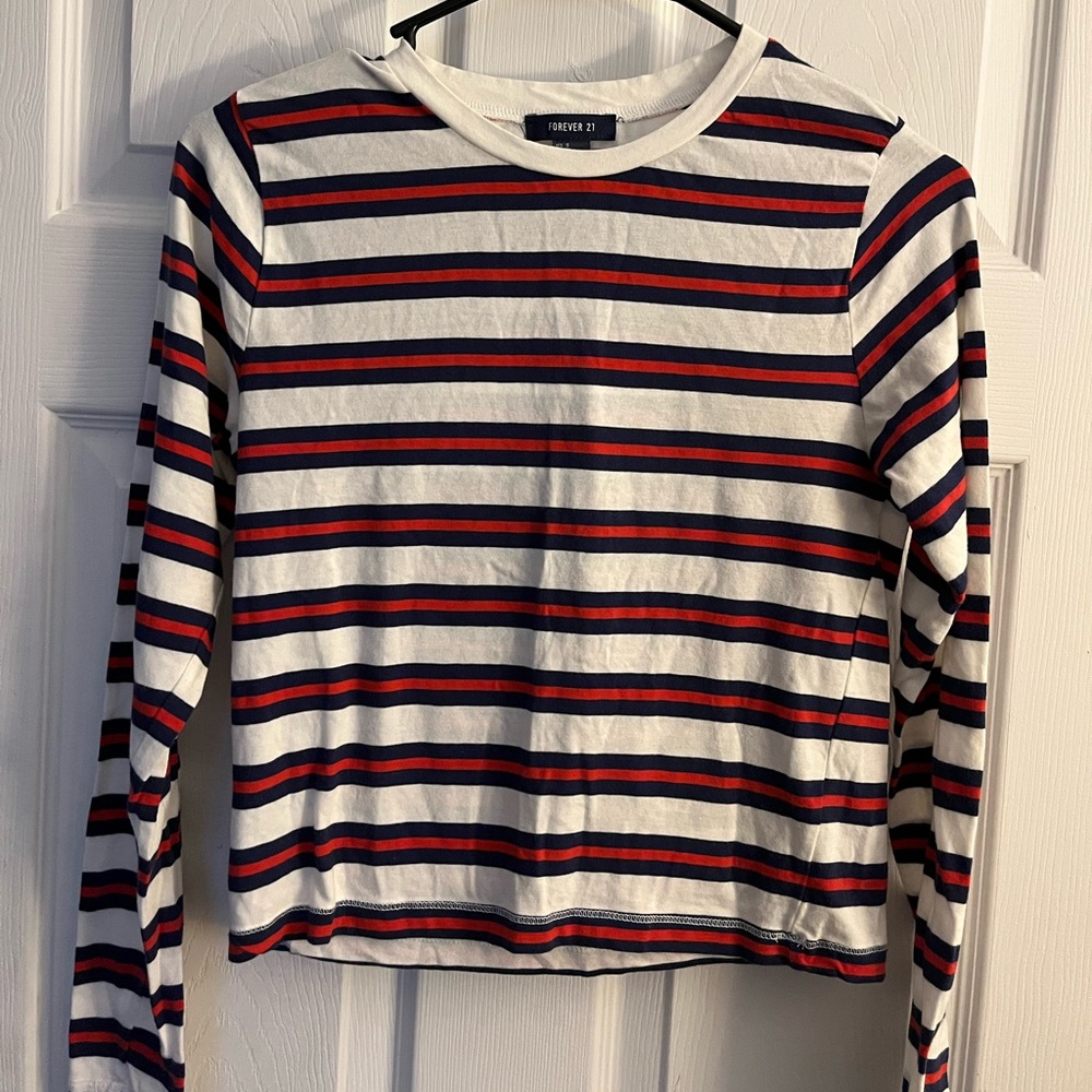 Forever 21 Multicolor Striped Long Sleeve